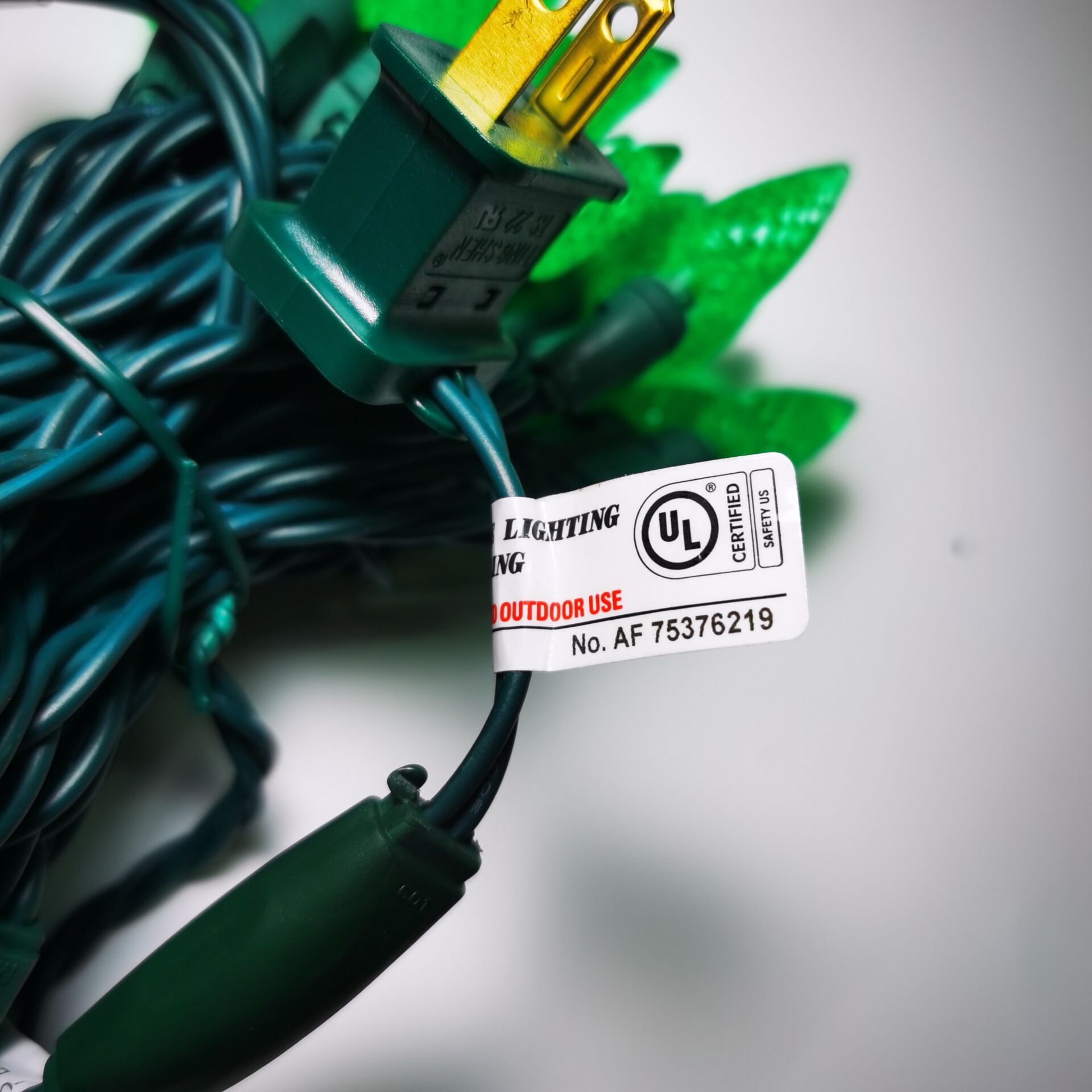 UL C6 ストロベリーグリーン LED ストリングライト