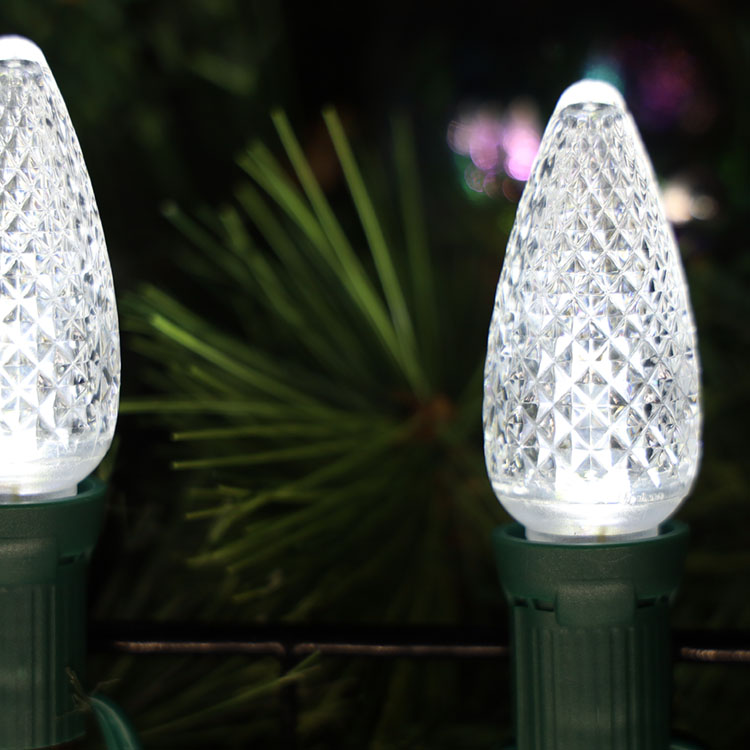 C9 Minleon LED 交換用電球クールホワイトクリスマス電球 UL 防水