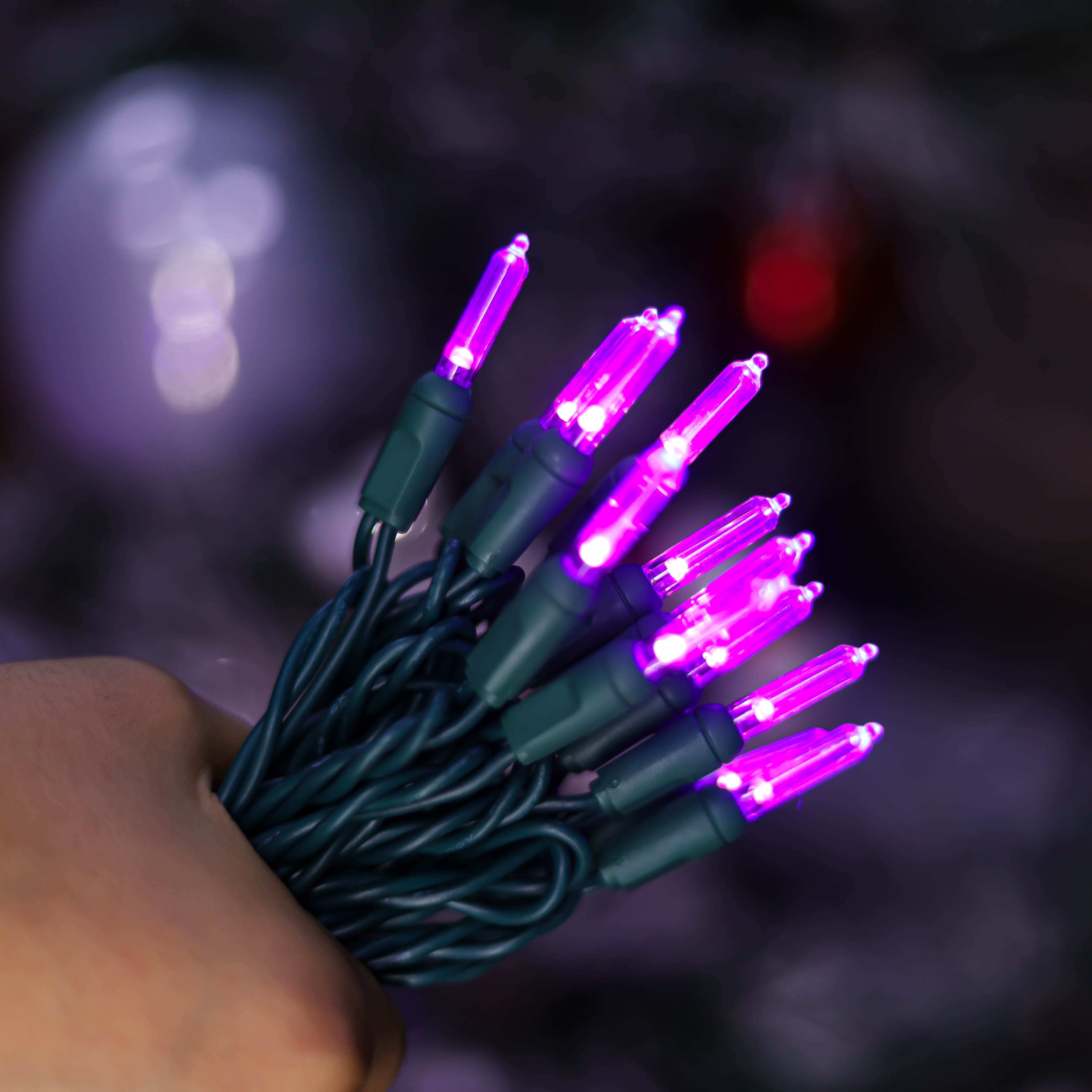 UL T5 LED ストリング ライト パープル クリスマス ライト ハロウィン ライト