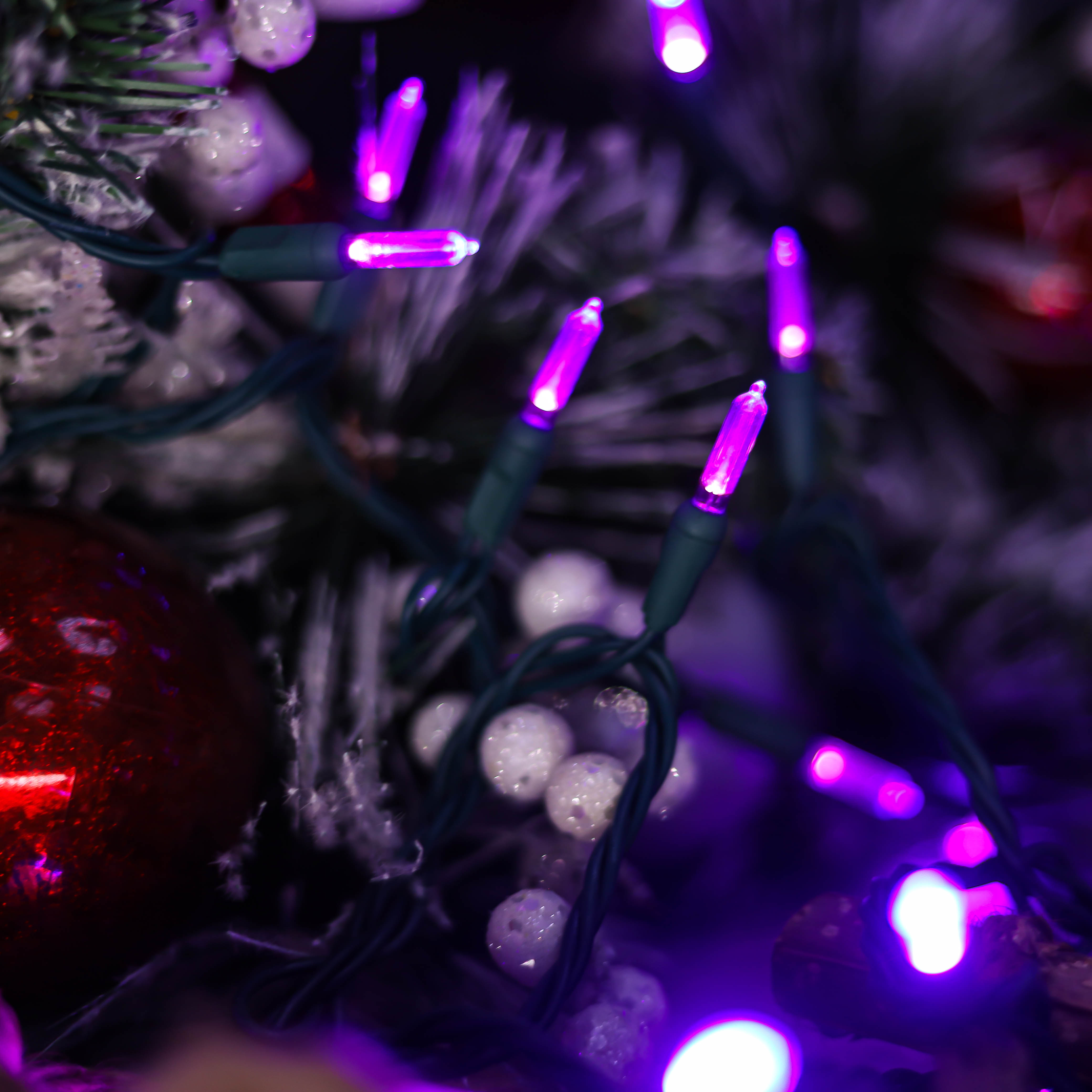 UL T5 LED ストリング ライト パープル クリスマス ライト ハロウィン ライト
