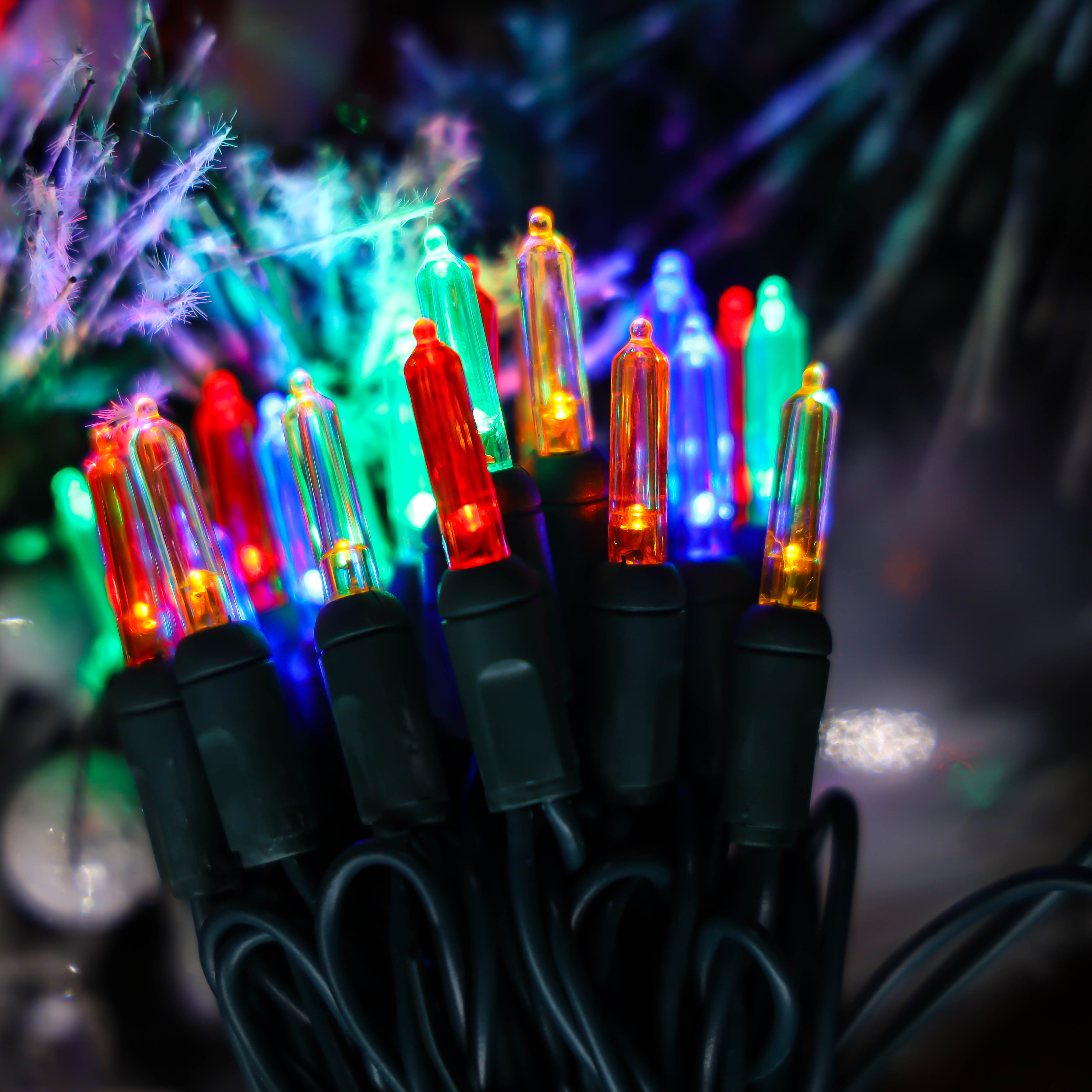 UL T5 LED クリスマス ライト マルチ ストリング ライト グリーン ワイヤー ライト セット防水屋外