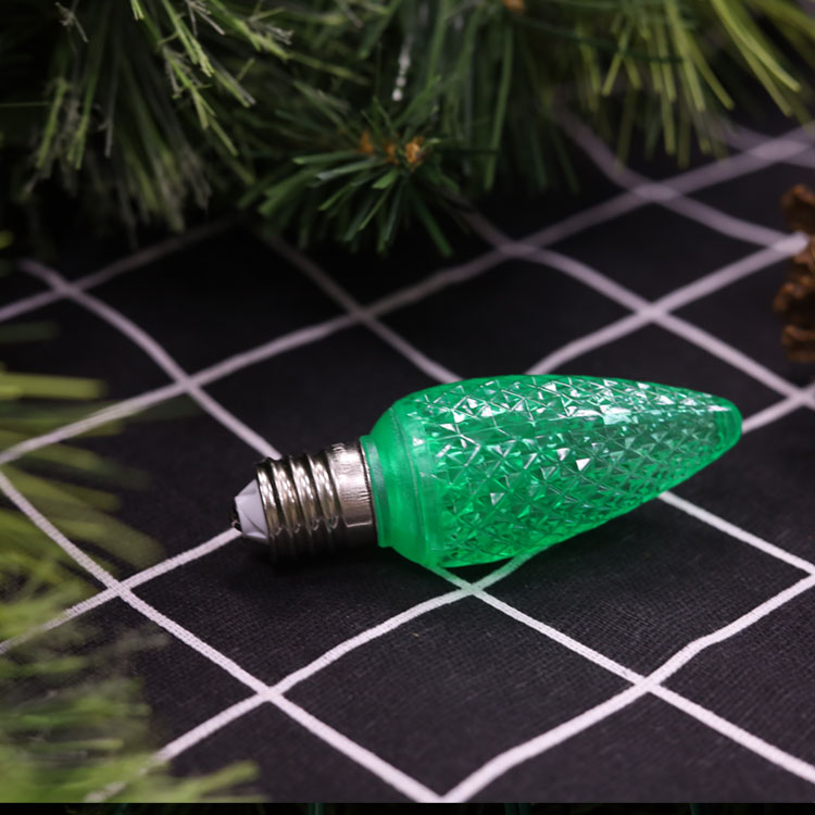 C9 Minleon LED 交換用電球グリーン クリスマス電球 UL 防水