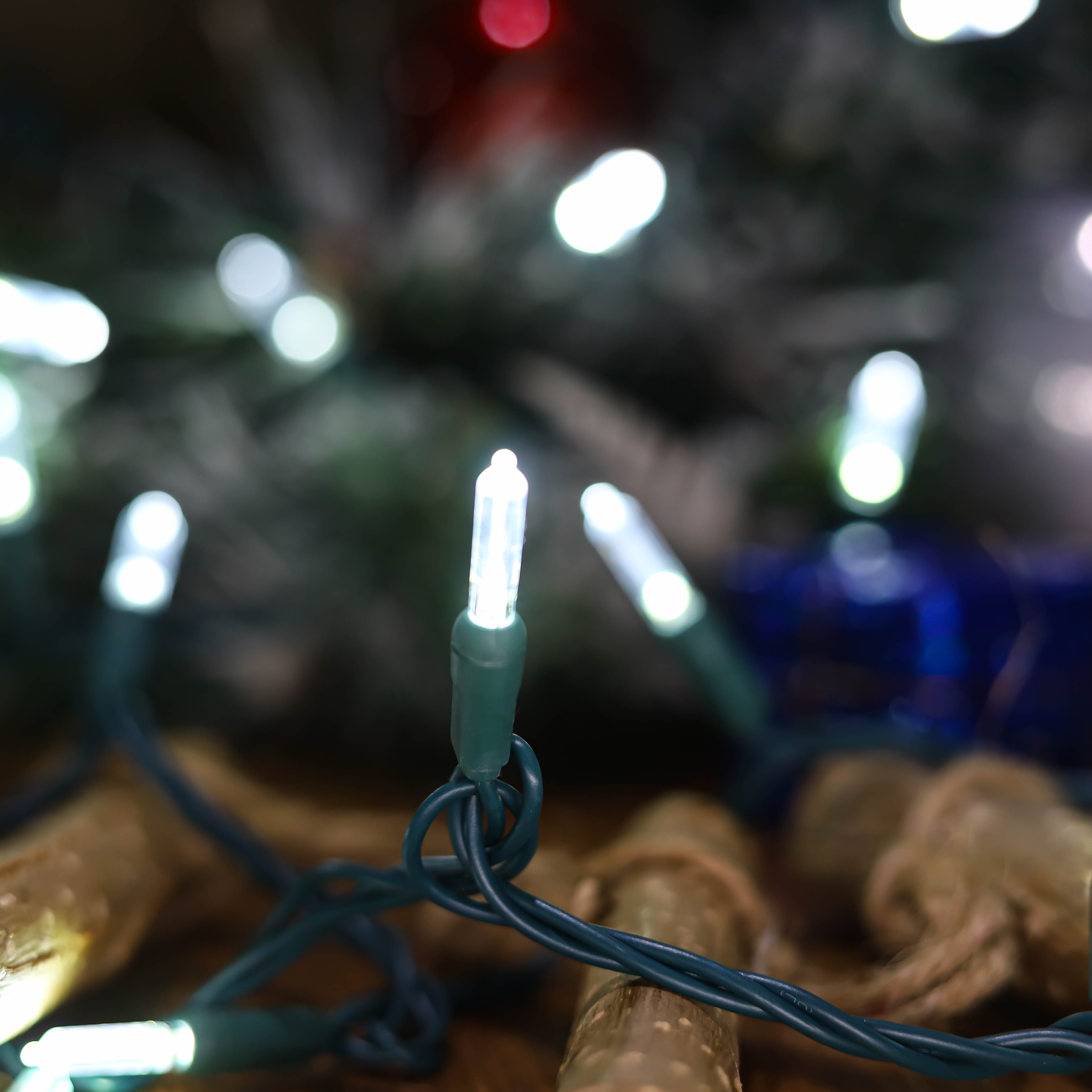 T5 LED UL ストリング ライト コールド ホワイト クリスマス ライト セット屋外使用