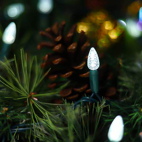 UL商業グレードC3 LEDストリングライト冷たい白いクリスマスライトの屋外使用