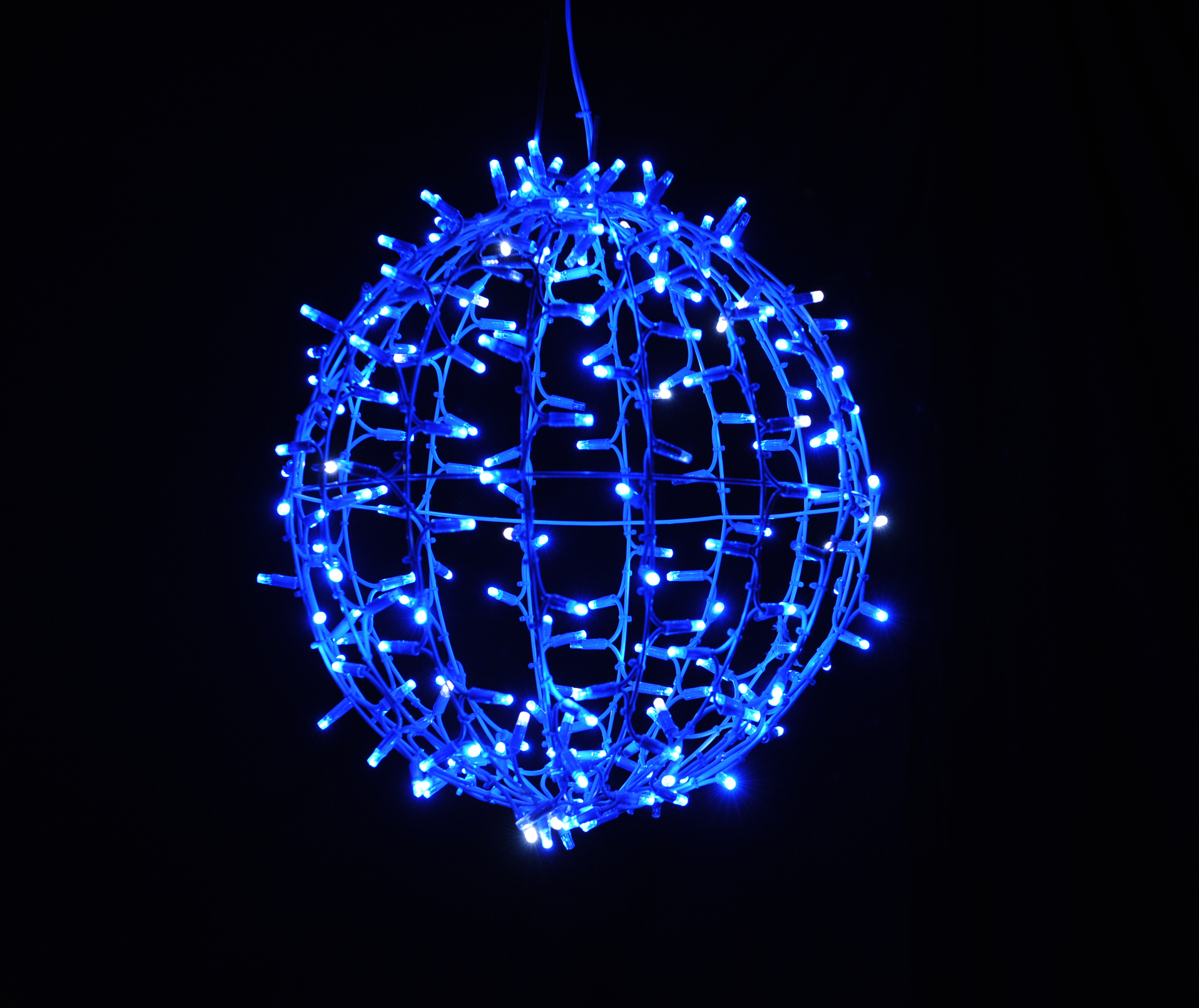 屋外クリスマス球モチーフライト
