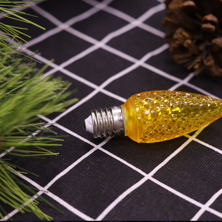 黄色 UL C9 Minleon LED 交換用電球