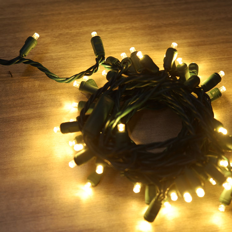 5MM広角ミニLEDストリングライトウォームホワイトULクリスマスライトストリング屋外使用
