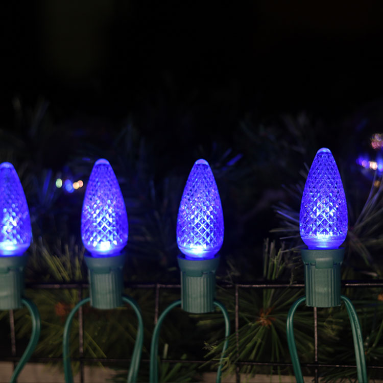 防水青色 LED C9 UL Minleon 交換用電球