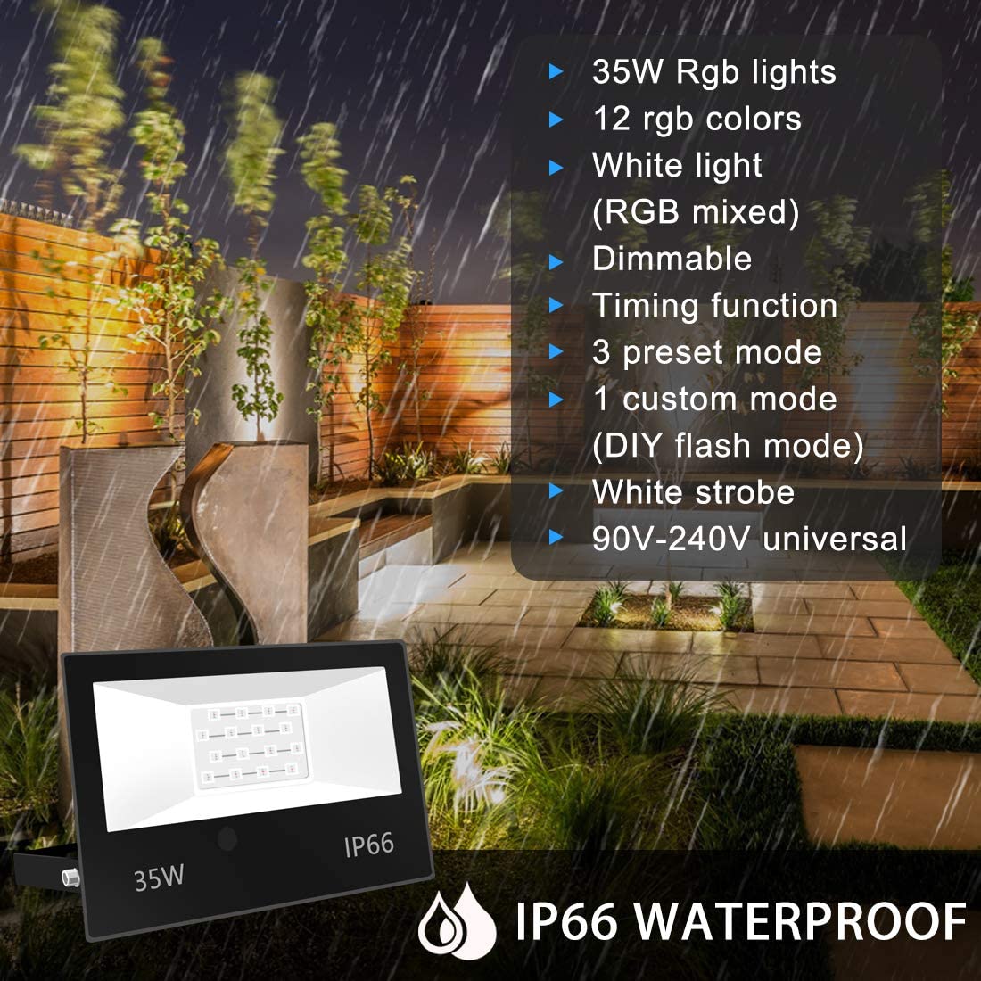 35W RGB LED フラッドライト