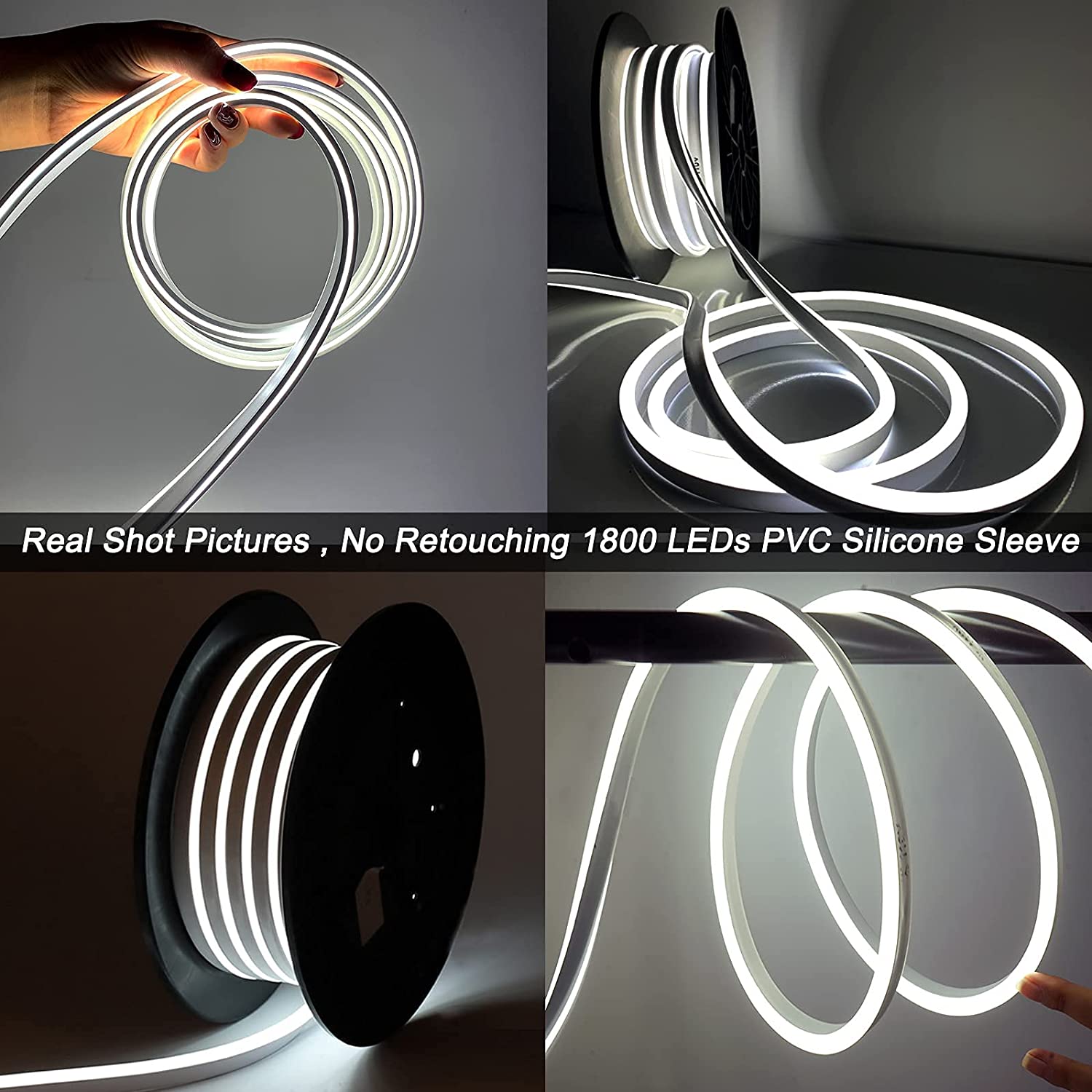 110V LED ネオンロープライトN昼光色 UL 認定