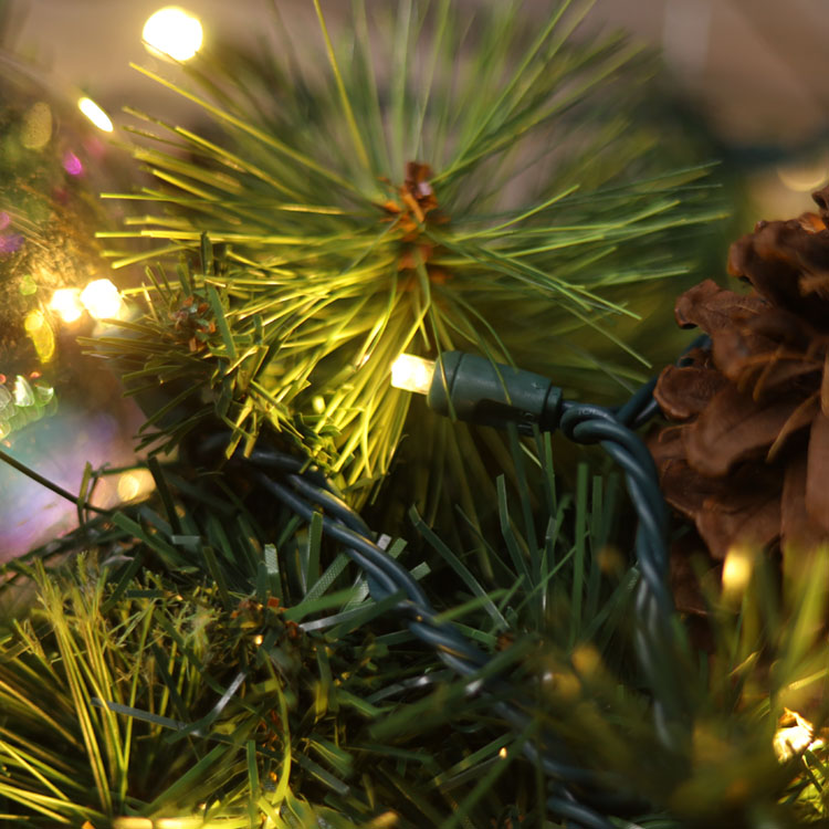 5MM広角ミニLEDストリングライトウォームホワイトULクリスマスライトストリング屋外使用