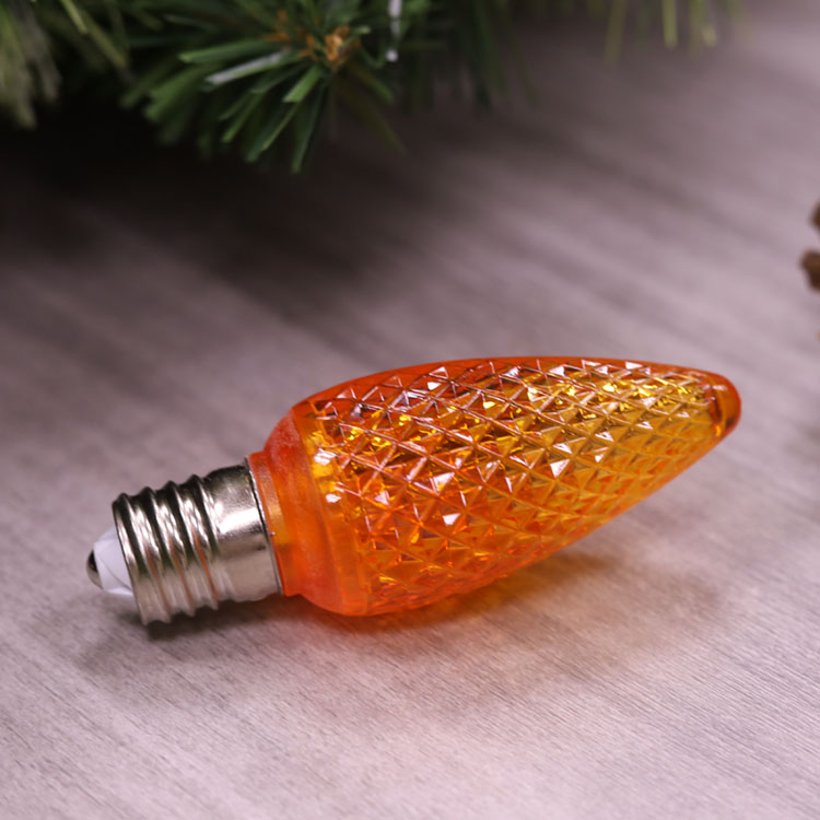 120V UL C9 E17 商用オレンジクリスマス調光対応交換用電球
