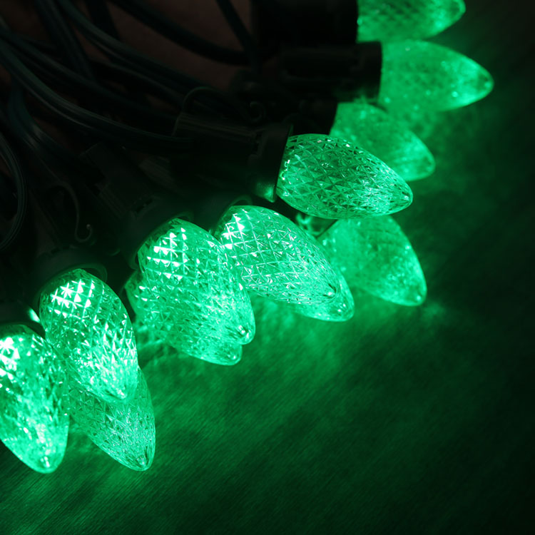 C7 Minleon LED 交換用電球グリーン クリスマス電球 UL 防水屋外