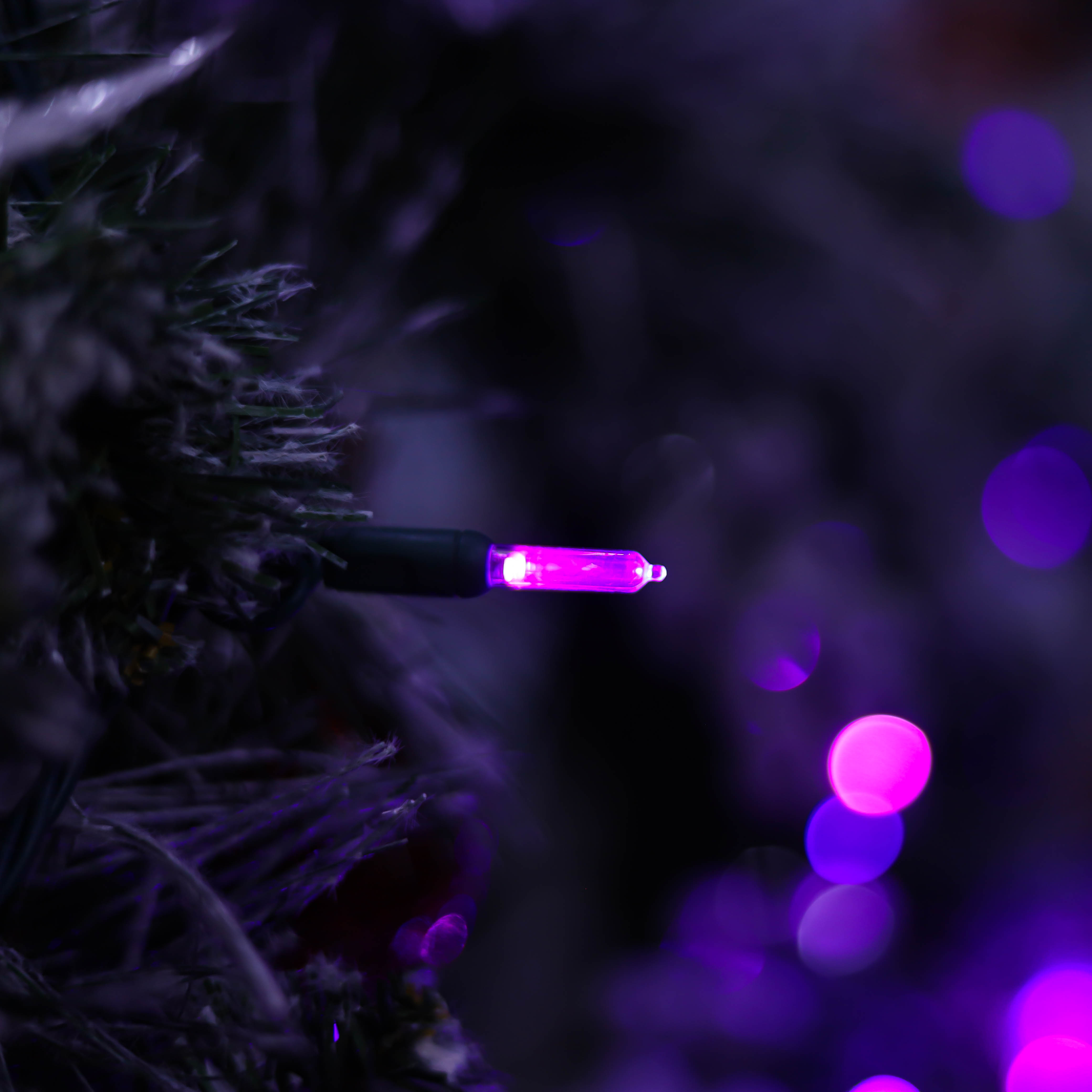 UL T5 LED ストリング ライト パープル クリスマス ライト ハロウィン ライト