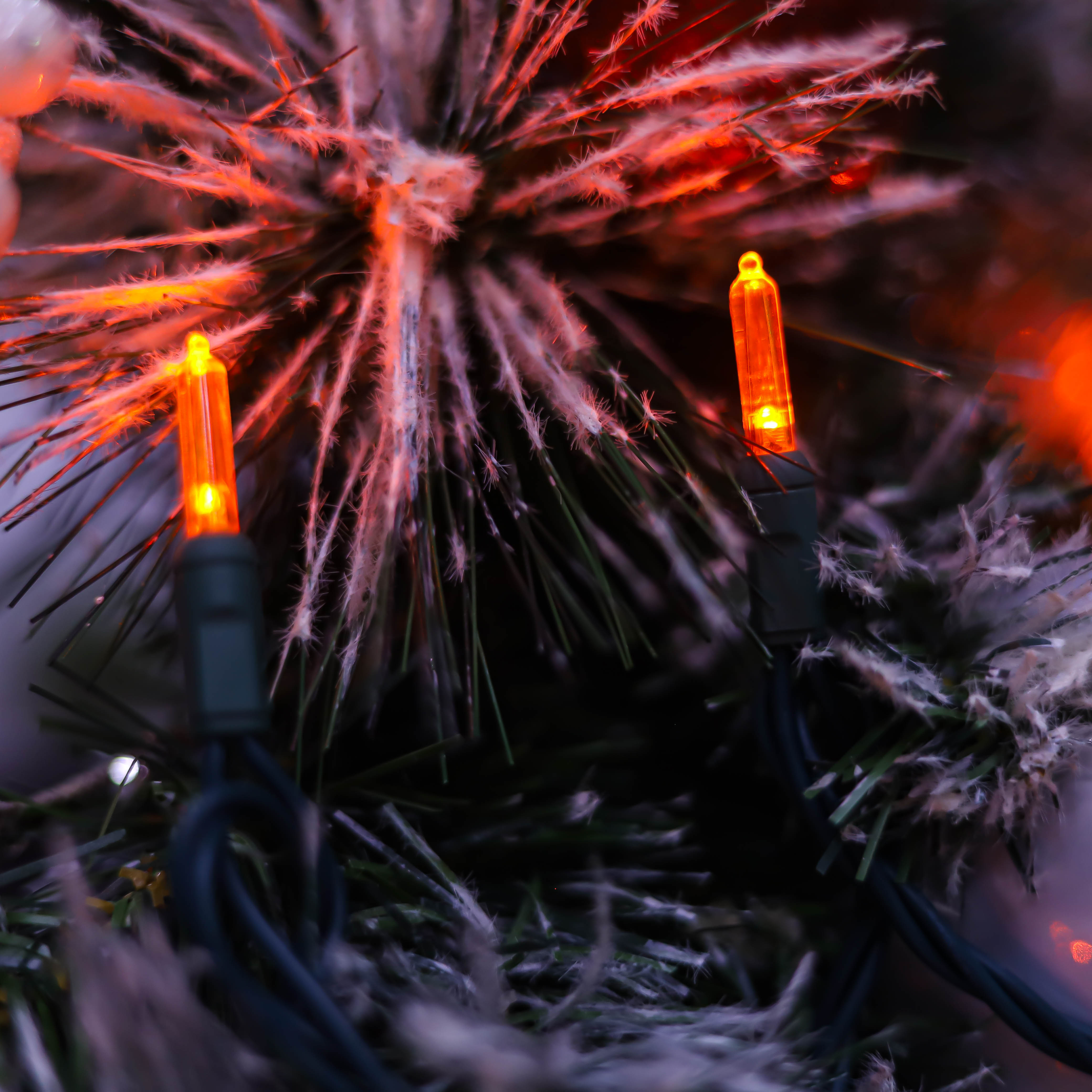 T5 ULオレンジクリスマスLEDストリングライト