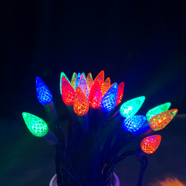 マルチ UL 防水 C6 ストロベリー LED クリスマス ライト 