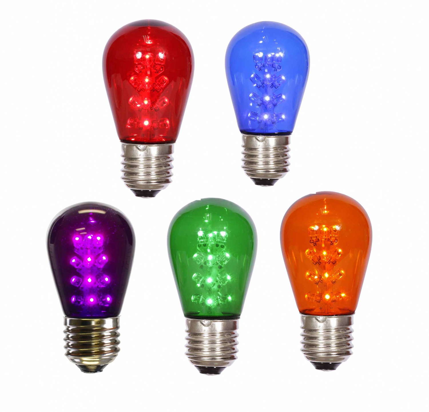 S14 E26 ガラス LED 電球