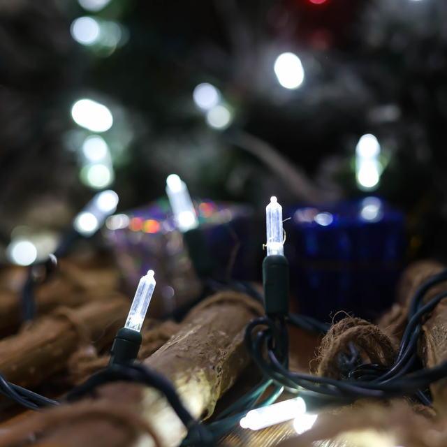 T5 LED UL ストリング ライト コールド ホワイト クリスマス ライト セット屋外使用