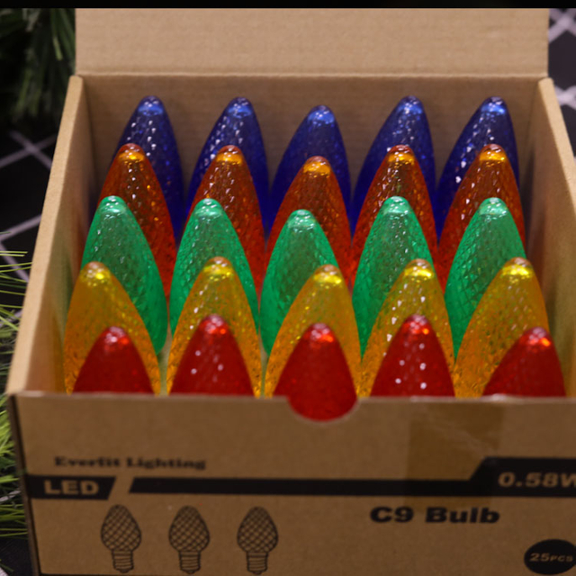 UL C9 Minleon LED交換用電球 マルチクリスマス電球