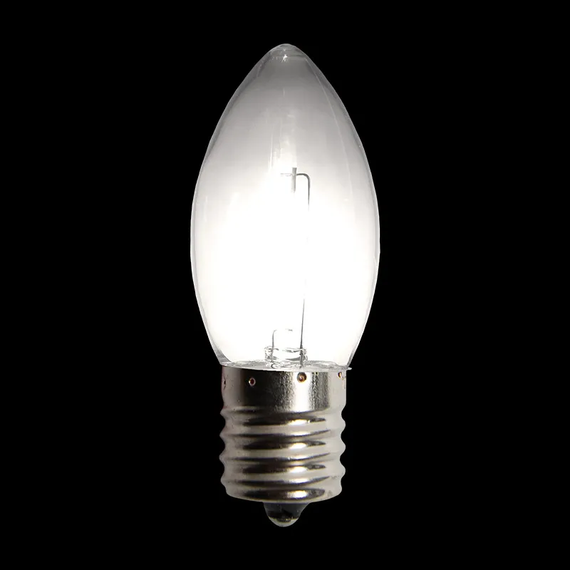 C9 LED フィラメント電球 – ピュアホワイト
