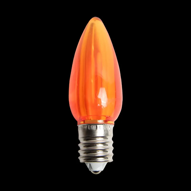 C9 LED 透明電球 オレンジ