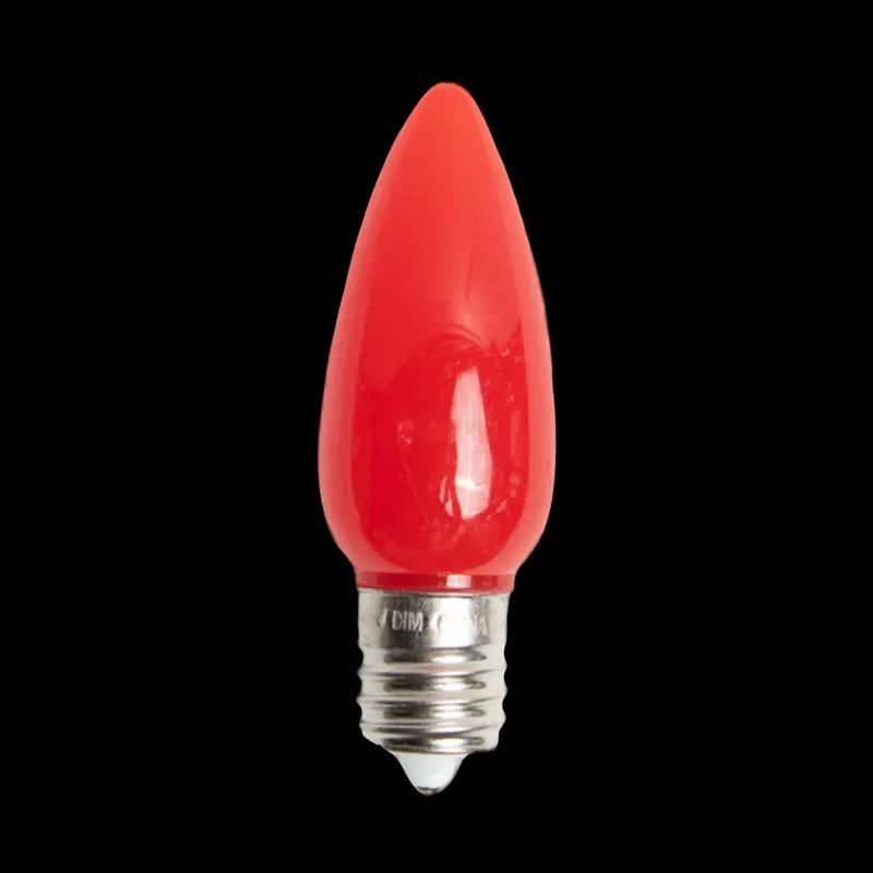 C9 LED 不透明電球 レッド