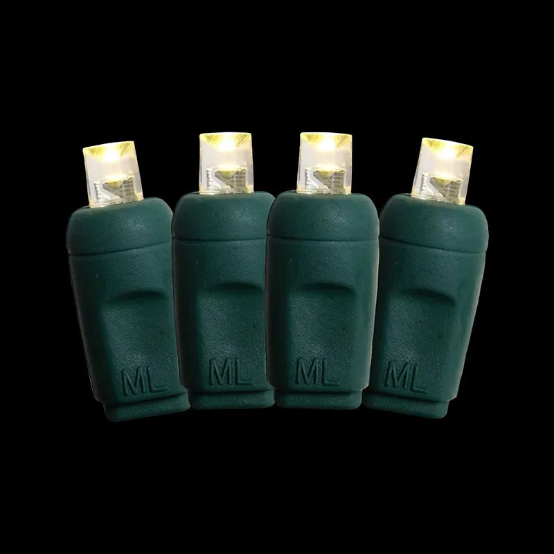 70L 5MM 伝統的な暖かい白色 LED クリスマス ストリング ライト 4 インチの間隔屋外防水 IP65