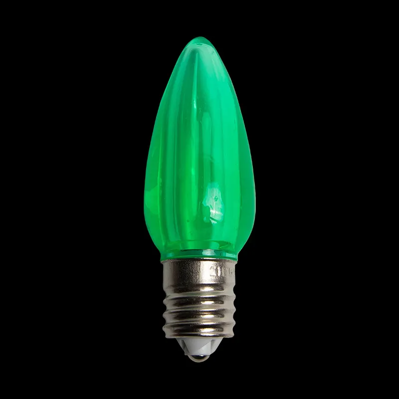 C9 LED 透明電球 グリーン