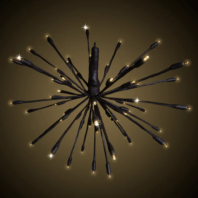 28 インチ LED ジングル ボールズ - サン ウォーム ホワイト トゥインクル