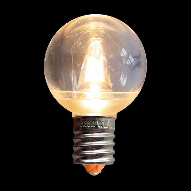 UL サンウォームホワイト防水 G40 E17 Minleon LED 透明電球 