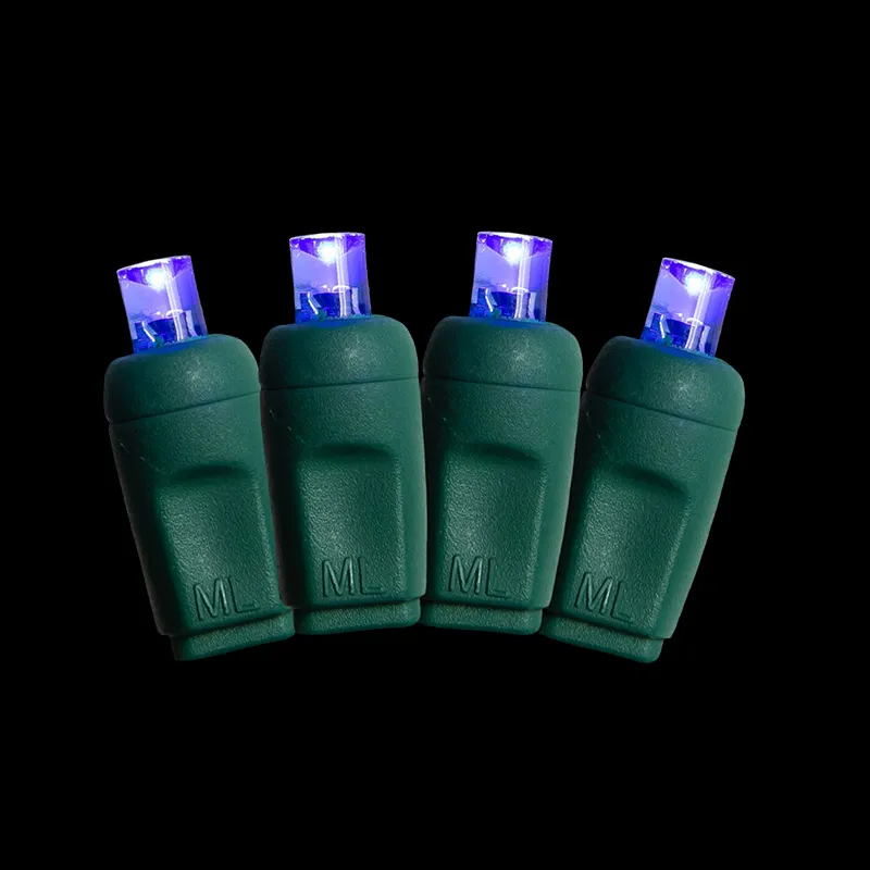 50L 5MM 同軸クリスマス ストリング ライト 6インチ間隔ブルー グリーン コード