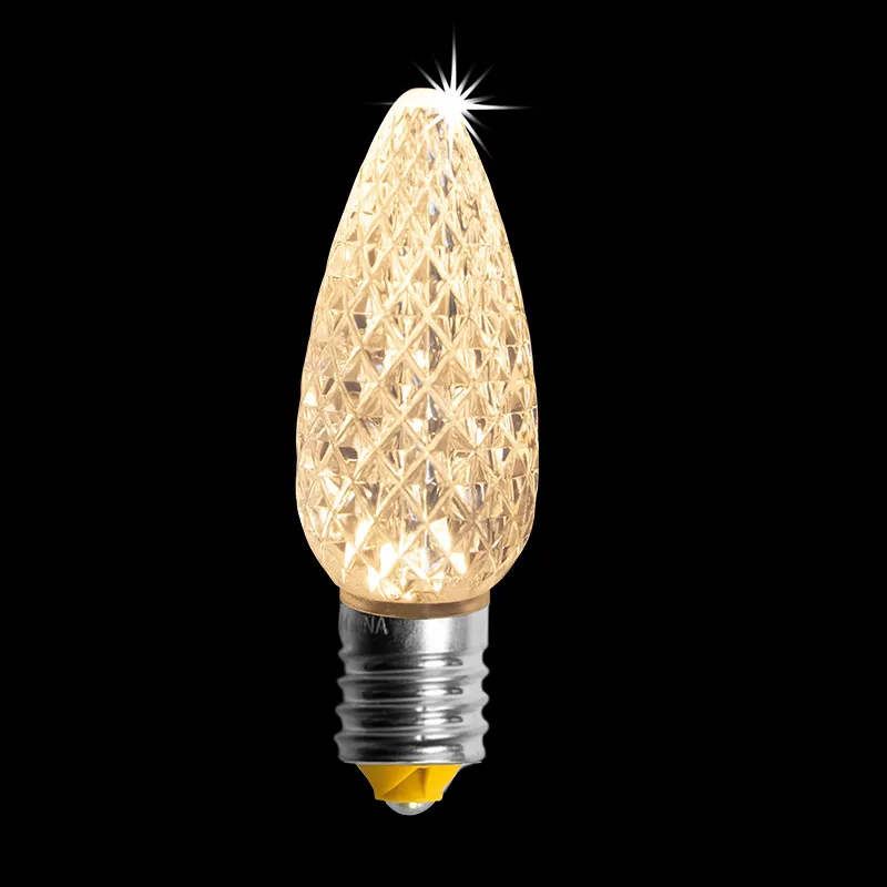 C9 V2 LED ファセット電球 – Sun Warm White Twinkle