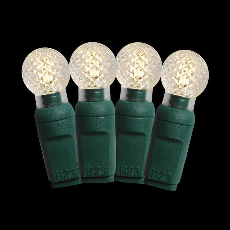 50L G12 サンウォームホワイト LED クリスマスストリングライト屋外防水