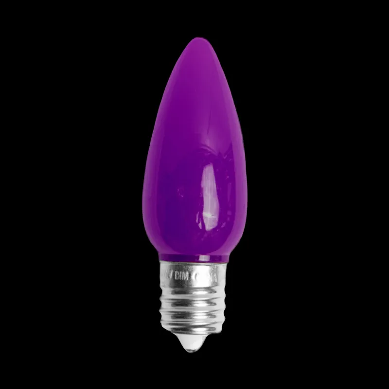 C9 LED 不透明電球 パープル