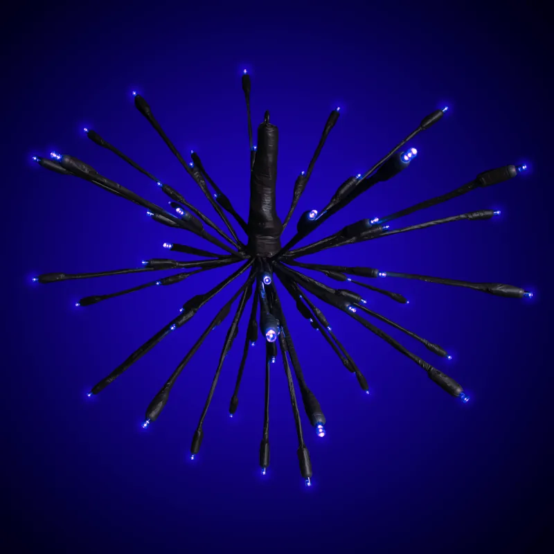 28 インチ LED ジングルボール - ブルー