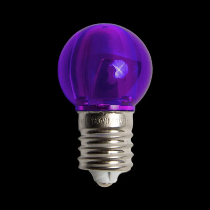 130V UL G30 E17 滑らかな透明な紫色 LED 電球