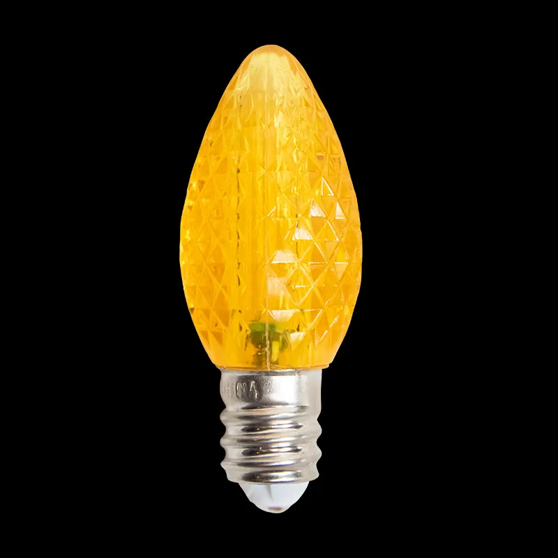 C7 Minleon LED 交換用電球イエロークリスマス電球 UL 屋外使用防水