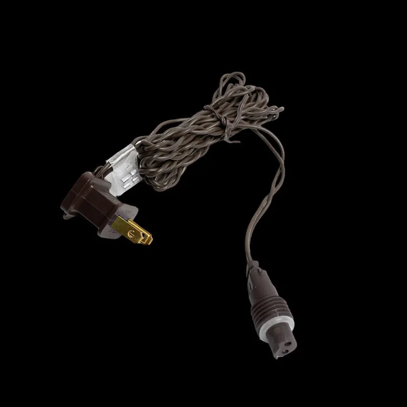 6 フィート同軸電源コード – ブラウン