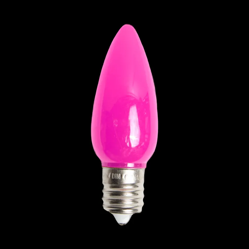C9 LED 不透明電球 ピンク