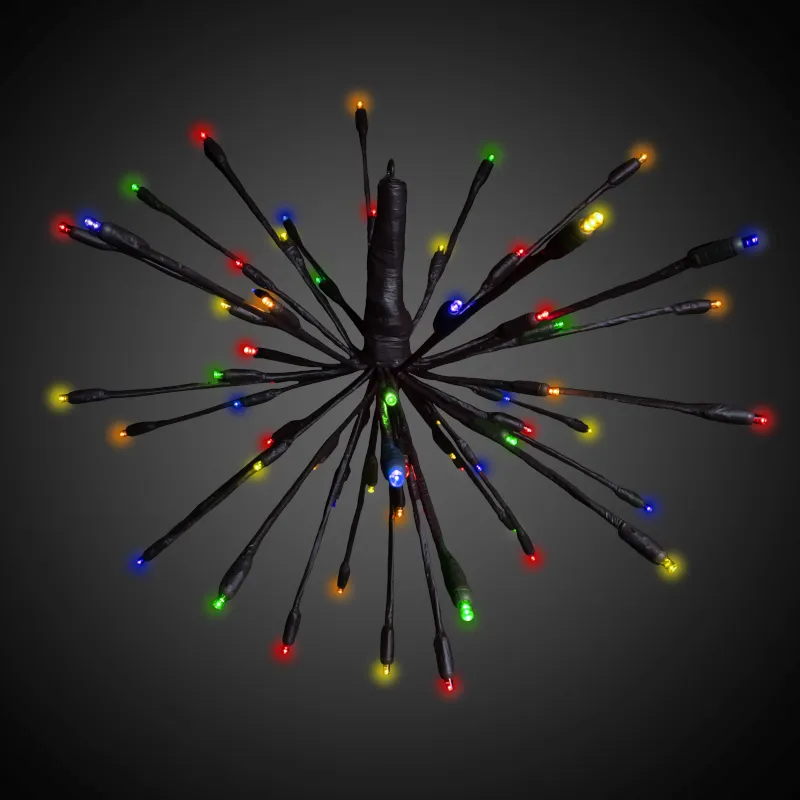 16 インチ LED ジングルボール - マルチ (R/G/Y/B/O)