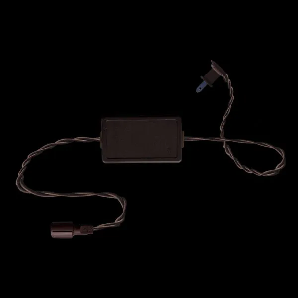 3' 整流同軸電源コード ブラウン