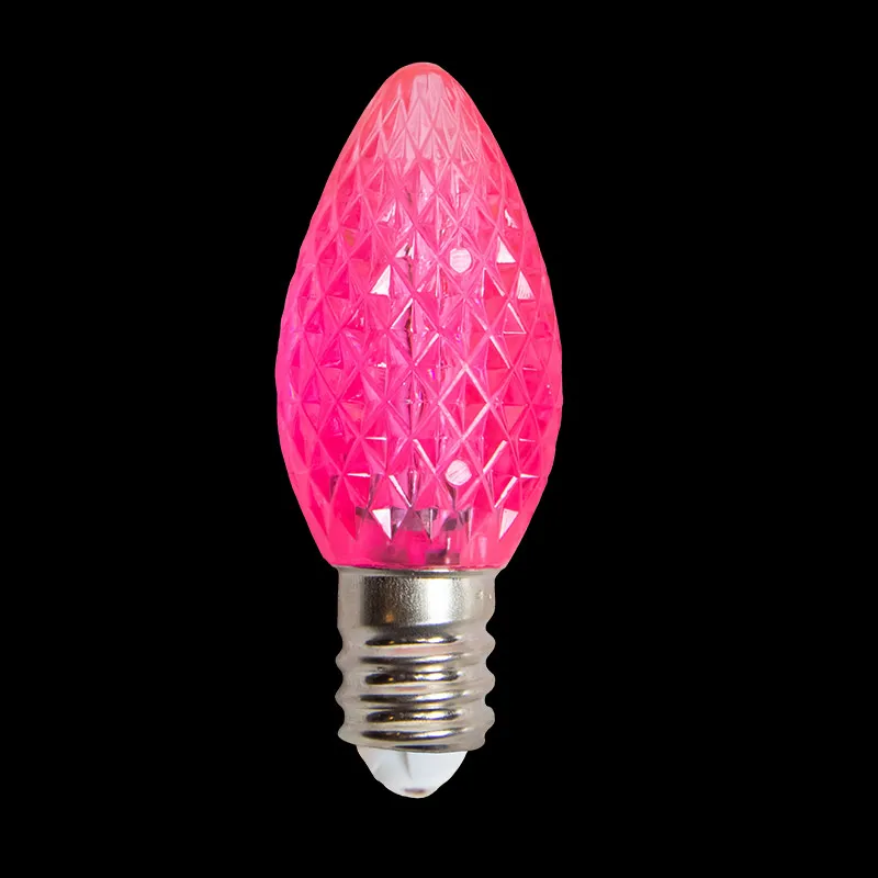 C7 LED ファセット電球 – ピンク
